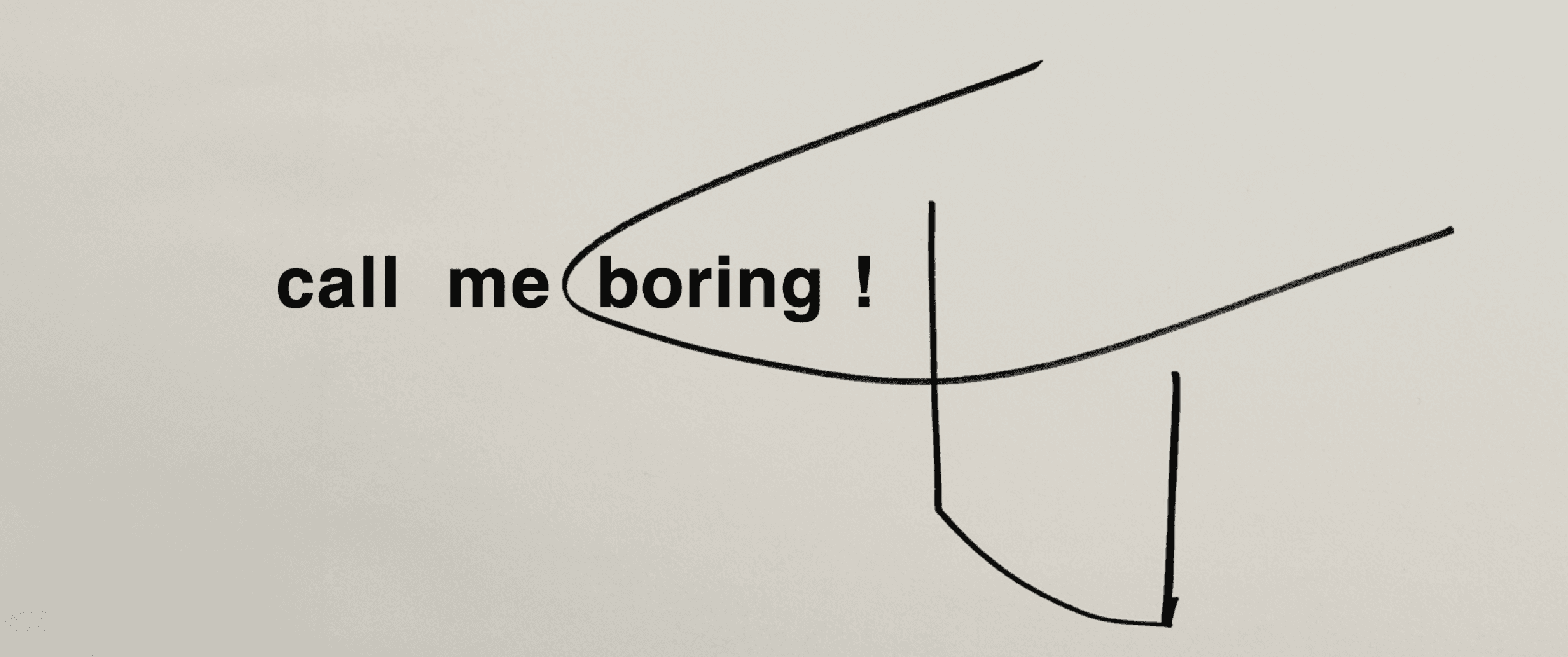 call me boring !- Event from GLUE